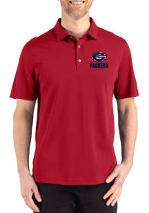 Cutter and Buck Green Bay Packers Red Americana Advantage Refresh Pique Big and Tall Polo
