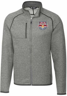 Cutter and Buck New York Red Bulls Mens Grey Mainsail Medium Weight Jacket