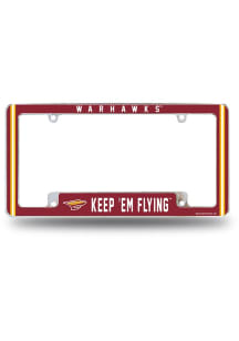Louisiana-Monroe Warhawks Classic All Over Chrome License Plate Frame - Silver