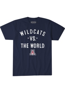 BreakingT Arizona Wildcats Youth Navy Blue Zona Vs. The World Player Tee