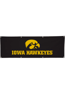 Iowa Hawkeyes 2' x 6' Banner - Black