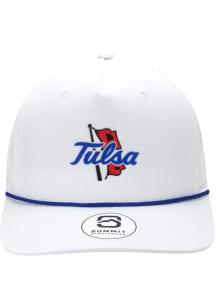 Summit Sportswear Tulsa Golden Hurricane The G Adjustable Hat - White