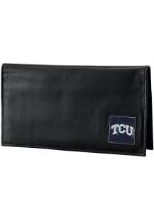 TCU Horned Frogs Checkbook Mens Bifold Wallet