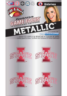 Iowa State Cyclones Metallic 4pk Tattoo