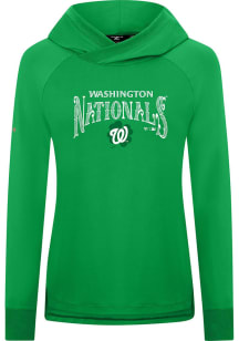 Levelwear Washington Nationals Womens Kelly Green Slender St. Patrick's Day Long Sleeve Pullover