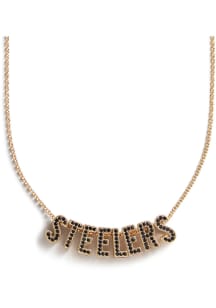 BaubleBar Pittsburgh Steelers Pave Team Womens Necklace