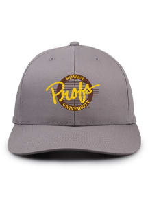 Rowan University Grey Retro Circle Mens Snapback Hat