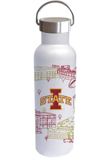 Iowa State Cyclones 26oz Campus Voda Stainless Steel Bottle - White