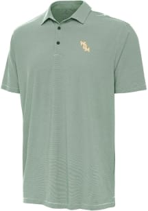 Antigua William & Mary Tribe Mens Green Twine Short Sleeve Polo