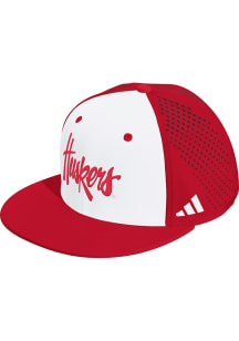 Adidas Nebraska Cornhuskers White Seasonal Perf Mens Snapback Hat