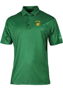 Columbia Baylor Bears Mens Green Master Short Sleeve Polo