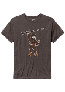 League West Virginia Mountaineers Brown Heather Victory Falls Mountaineer Caricature Short Sleeve..