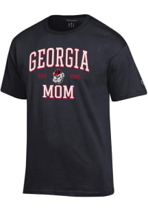 Champion Georgia Bulldogs Black EST Date Mom Jersey Short Sleeve T Shirt