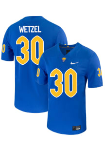 John Wetzel Pitt Panthers Youth Blue Nike NIL Name And Number Football Jersey