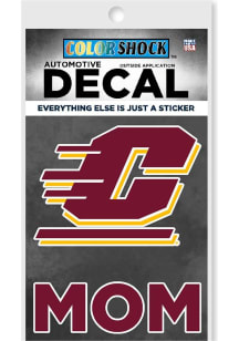 Central Michigan Chippewas Mom Auto Decal - Maroon