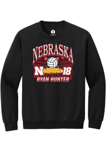 Ryan Hunter Nebraska Cornhuskers Mens Black NIL Name Number Net Player Crew