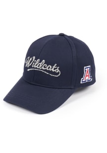 Arizona Wildcats Navy Blue Bling Ponyback Womens Adjustable Hat