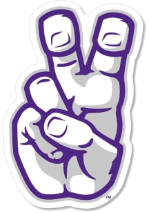 TCU Horned Frogs 2" Hand Frog Dizzler Stickers - Purple