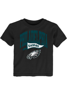 Philadelphia Eagles Infant Wavy Short Sleeve T-Shirt Black
