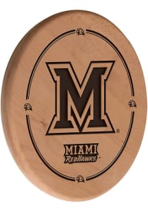 Miami RedHawks Laser Engraved Sign - Brown