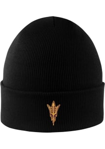 LogoFit Arizona State Sun Devils Black Northpole Cuffed Mens Knit Hat