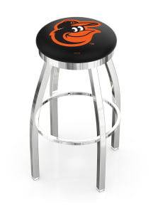 Baltimore Orioles Chrome Pub Stool - Silver