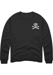Summit Sportswear MAC Mens Black Fly the Flag Long Sleeve Crew Sweatshirt
