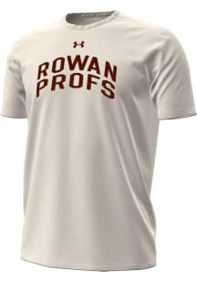 Under Armour Rowan University Beige Primary Logo Short Sleeve T Shirt