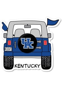 Kentucky Wildcats 3.5" Jeep Rugged Stickers - Blue