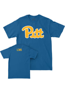 Maddie Lewis Pitt Panthers Blue NIL Script Short Sleeve Player T Shirt