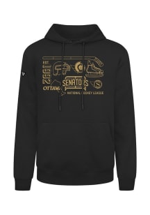 Levelwear Ottawa Senators Mens Black Podium Campaign Long Sleeve Hoodie