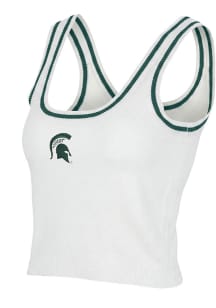 Michigan State Spartans Womens White Victory Tank Top