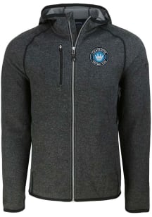 Cutter and Buck Charlotte FC Mens Charcoal Mainsail Light Weight Jacket