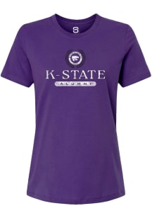 Summit Sportswear K-State Wildcats Womens Purple Alumni Short Sleeve T-Shirt