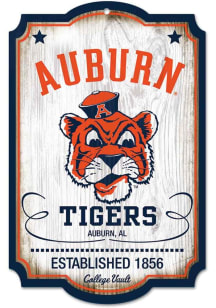 Auburn Tigers 11x17 Vault Sign - White