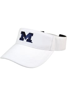 LogoFit Michigan Wolverines Mens White Slice Adjustable Visor