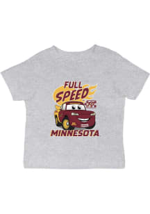 Vive La Fete Minnesota Golden Gophers Infant Full Speed Short Sleeve T-Shirt Grey