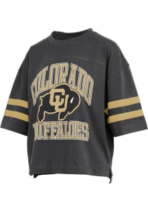 Pressbox Colorado Buffaloes Womens Black Wayne Tyler Short Sleeve T-Shirt