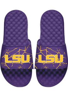 LSU Tigers iSlide Primary 3 Pack Lifestyle Sock Mens Slides