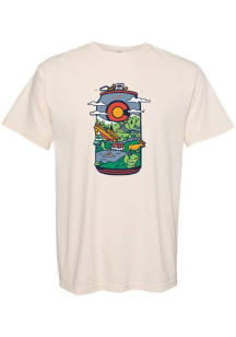 Summit Sportswear Colorado Ivory Beer Can Short Sleeve Fashion T Shirt