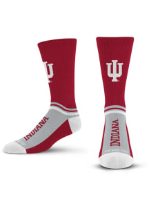 Indiana Hoosiers Crimson Team Slope Youth Crew Socks