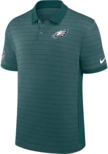 Nike Philadelphia Eagles Mens Midnight Green Sideline Short Sleeve Polo