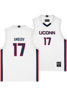 Egor Amosov  Campus Ink UConn Huskies Navy Blue NIL Jersey
