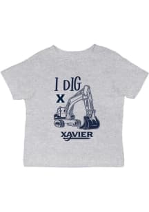 Vive La Fete Xavier Musketeers Infant Excavator Short Sleeve T-Shirt Grey