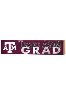 KH Sports Fan Texas A&M Aggies Grad graduation graphic Sign - Maroon
