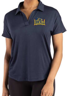 Cutter and Buck Drexel Dragons Womens Navy Blue Coastline Short Sleeve Polo Shirt