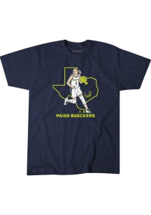 Paige Bueckers Dallas Wings Navy Blue State Short Sleeve Fashion Player T Shirt