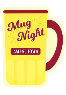 Ames Mug Night Stickers - Yellow