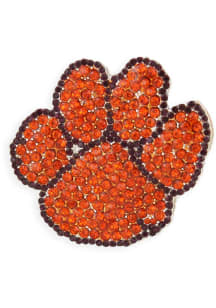 Clemson Tigers Souvenir Logo Crystal Pin - Orange