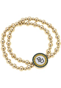 Baylor Bears Disc Bead Stretch Womens Bracelet